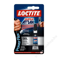HENKEL Pillanatragasztó, 3 g, HENKEL Super Attak Power Gel (IHSAG) barkácsolás, csiszolás, rögzítés