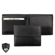  517160 002 Giorgio Carelli bőr pénztárca fekete