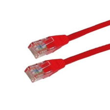 4world Patchcord RJ45 törésgátló Cat. 5e UTP 10m piros kábel és adapter