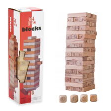  54 darabos toronyépítő társasjáték (81707) társasjáték