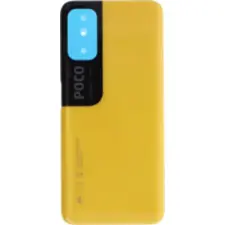  550500013Z9X Gyári akkufedél hátlap - burkolati elem Xiaomi Poco M3 Pro, sárga mobiltelefon, tablet alkatrész