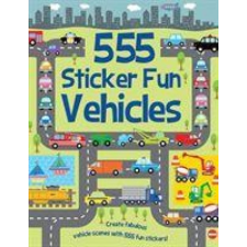  555 Sticker Fun - Vehicles Activity Book – SUSAN MAYES idegen nyelvű könyv