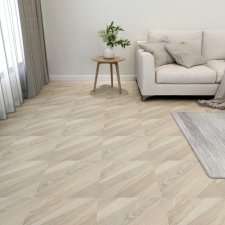 55 db bézs csíkos öntapadó PVC padlólap 5,11 m² építőanyag