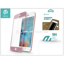 Devia Apple iPhone 6/6S üveg képernyő- + Crystal hátlapvédő fólia - Devia Jade 2 Full Screen Tempered Glass Glossy - 1 + 1 db/csomag - rose gold mobiltelefon kellék