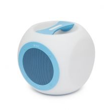 M.N.C Hordozható, vezeték nélküli, színváltós BLUETOOTH hangszóró CHILL CUBE kék hangszóró