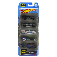  5 DARABOS HOT WHEELS BATMAN AUTÓ KÉSZLET autópálya és játékautó