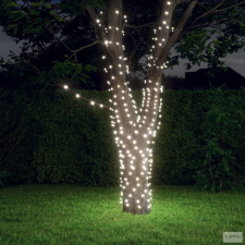  5 db 5x200 LED-es hideg fehér bel-/kültéri napelemes fényfüzér kültéri izzósor