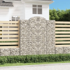  5 db íves horganyzott vas gabion kosár 200x50x220/240 cm