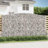  5 db íves horganyzott vas gabion kosár 400x50x220/240 cm