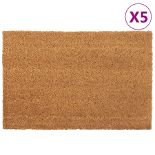 5 db természetes színű rojtos kókuszrost lábtörlő 40 x 60 cm lakástextília
