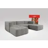  5 Teiliges Modulares Sofa – Grau