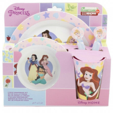 5db-os mikrózható étkészlet Disney hercegnők babaétkészlet