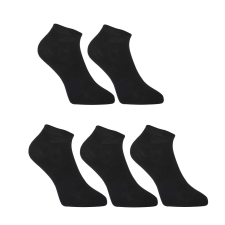 5PACK fekete bambusz rövid Styx zokni (5HBN960) XL férfi zokni