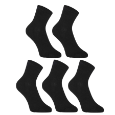 5PACK Fekete bambusz Styx zokni (5HBK960) L férfi zokni