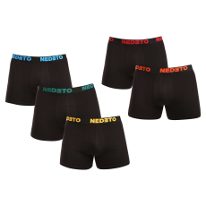  5PACK fekete Nedeto férfi boxeralsó (5NB003) L