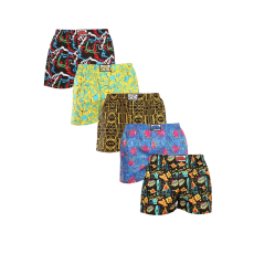  5PACK férfi bő szárú boxeralsók Styx art klasszikus gumipánt többszínű (5A1167288) XL
