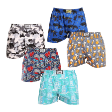 5PACK férfi bő szárú boxeralsók Styx art klasszikus gumipánt többszínű (5A1377679) XL férfi alsó