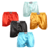  5PACK férfi bő szárú boxeralsók Styx klasszikus gumipánt szatén többszínben (5C0635072) L