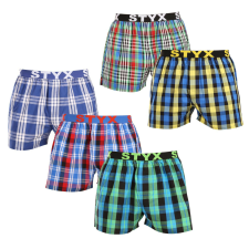 5PACK férfi bő szárú boxeralsók Styx sportos gumipánt többszínű (5B103640) L férfi alsó