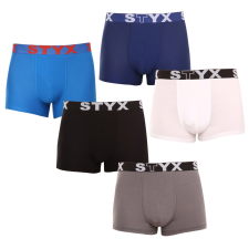 5PACK férfi boxeralsó Styx sportos gumipánt többszínben (5G0908137) XL férfi alsó