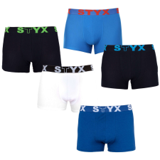 5PACK Nagyméretű tarka férfi boxeralsó Styx sport gumi (5R9612817) 3XL férfi alsó