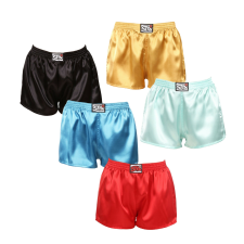 5PACK női bő szárú boxeralsók Styx klasszikus gumipánt szatén többszínben (5L0635072) M női alsó