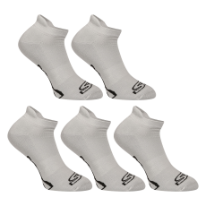  5PACK zokni Styx alacsony szürke (5HN1062) M