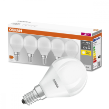 5PAK LED izzó E14 P45 5W = 40W 470lm 2700K meleg OSRAM alap izzó