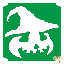  5x5 cm-es Csillámtetoválás sablon -Halloween tök 178 csillámtetoválás