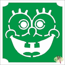  5x5 cm-es Csillámtetoválás sablon - Spongya Bob 395 csillámtetoválás