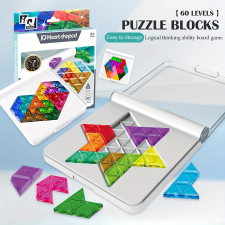  60db-os szív alakú puzzle kockák puzzle, kirakós