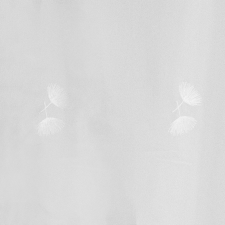  61168/290-101 fehér ginko mintás beszőtt fényá ÓZS lakástextília