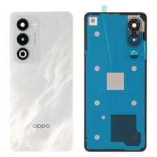  621033000660 Gyári Oppo A5 2025 Fehér márvány akkufedél üveg hátlap, kamera lencse mobiltelefon, tablet alkatrész