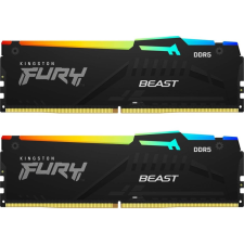 64GB 5600MHz DDR5 RAM Kingston Fury Beast RGB CL36 (2x32GB) (KF556C36BBEAK2-64) memória (ram)