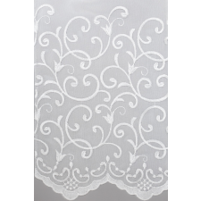  6975/290-101 fehér tulipánmintás függöny lakástextília