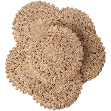  6 darabos Kerek Kukoricahéj Asztali Alátétek Készlet konyhai eszköz