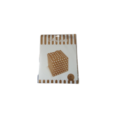 6 db arany pöttyös sütis doboz 9*9*8 cm sütés és főzés