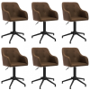  6 db barna szövet forgó étkezőszék