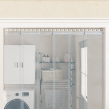  6 db ezüst rozsdamentes acél összekötő lemez 20 cm lakástextília