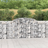  6 db íves horganyzott vas gabion kosár 300 x 30 x 100/120 cm