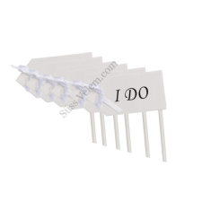 6 részes „I DO” feliratos muffin díszítő készlet konyhai eszköz