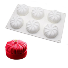  6 részes szilikon forma, mousse forma – Habcsók, csavart gömb sütés és főzés