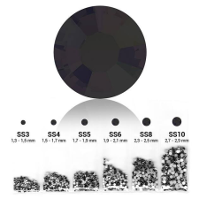  6in1 strasszkő szett - Black körömdíszítő