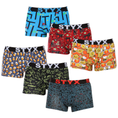  6PACK férfi boxeralsó Styx art sport gumi több színben (6G12697124/2) XL