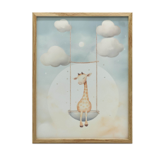 70x100 CM MATT PAPÍR ARANY KERETES PLAKÁT FALRA grafika, keretezett kép
