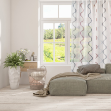  71130/300-401 rose gold hullám mintás organza ÓZS lakástextília