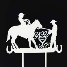  7683 17 Esküvői tortadísz fehér dekorációs kellék