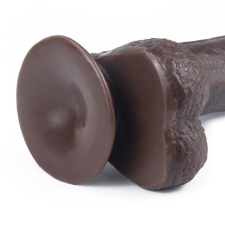  7'' Sliding Skin Dual Layer Dong Brown műpénisz, dildó