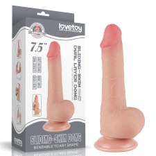 7.5'' Sliding Skin Dual Layer Dong Flesh II műpénisz, dildó