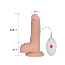  7.5" The Ultra Soft Dude - Vibrating Flesh vibrátorok